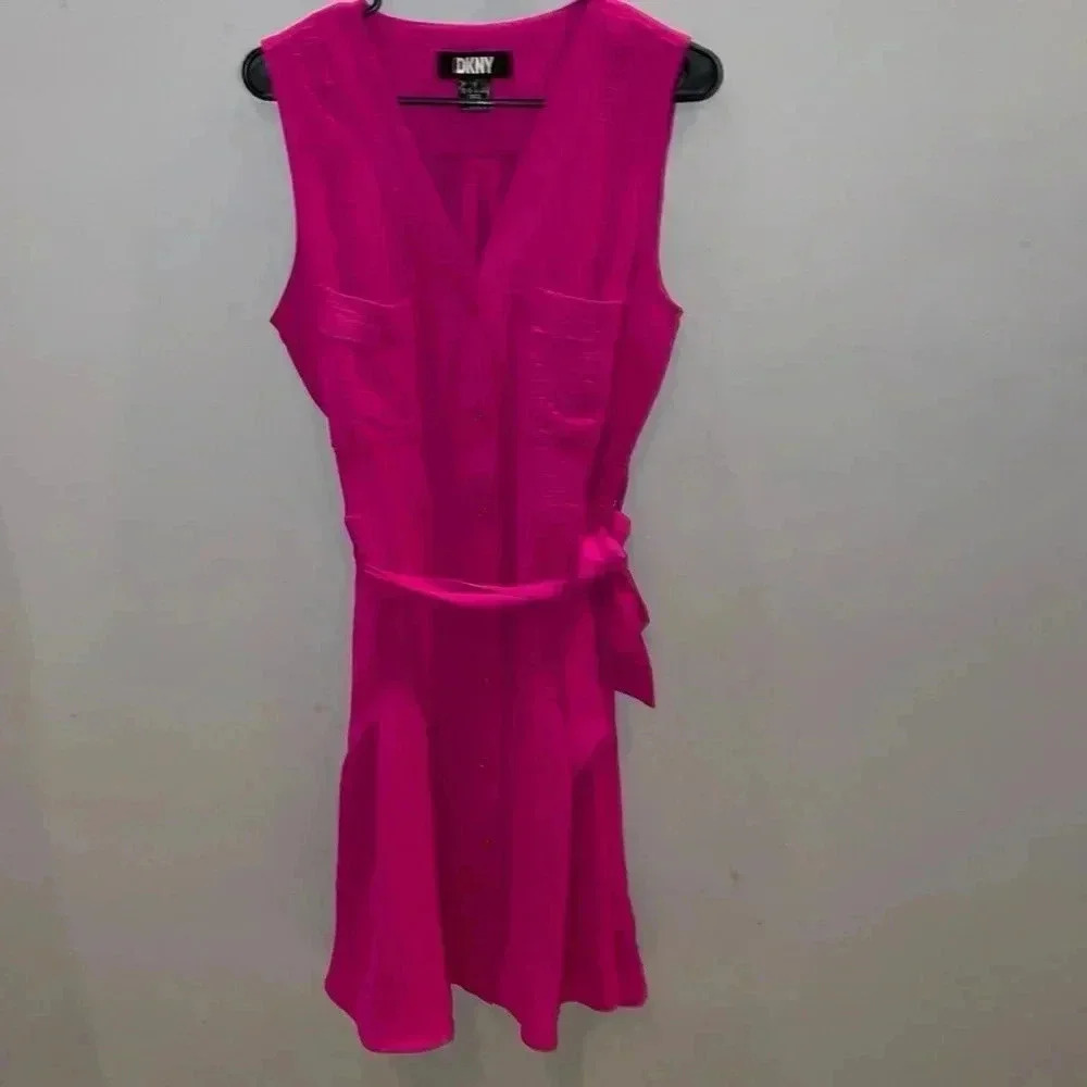 DKNY Pink Sleeveless Dress